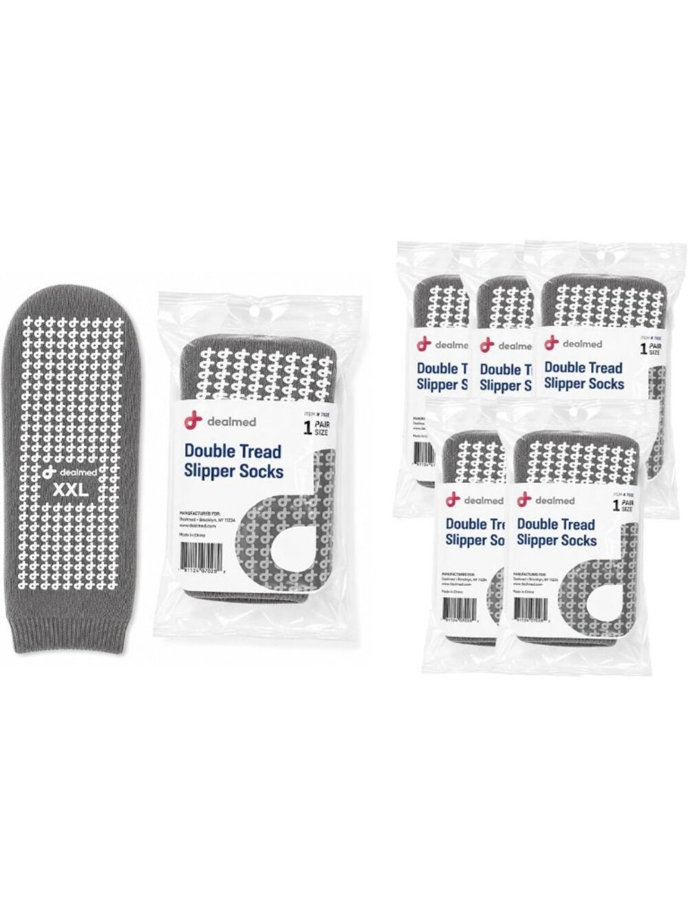 Cozy Grippy Slipper Socks with Elastic Cuff | Non-Slip Safety Tread for Comfort